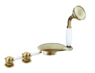 Смеситель на борт ванны Rav Slezak Labe L570.5SSM бронза